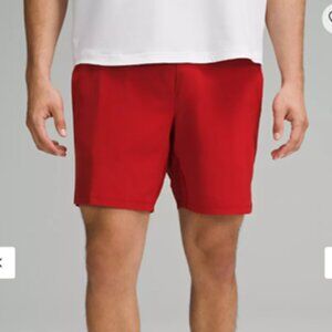 Lululemon Men’s Red Swim Short 7", Lined, Size Medium